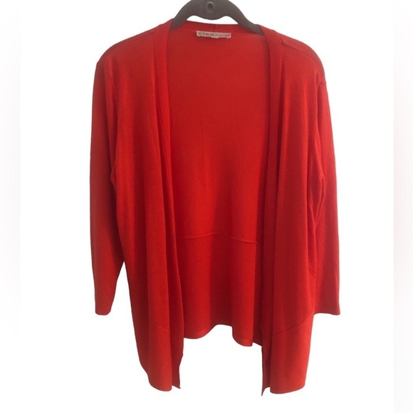 Cleo size LP  orange hi-low cardigan - Picture 3 of 9